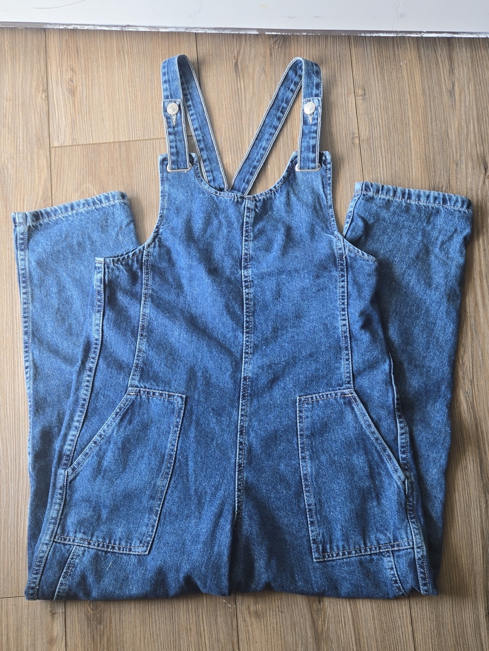 Zara 100% Cotton Denim Overalls